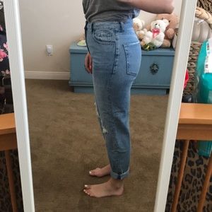 NEVER WORN! High Waisted “mom” Jeans